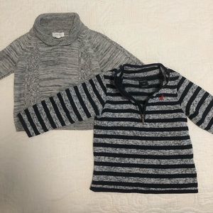 2 for 1 infant cozy sweaters.